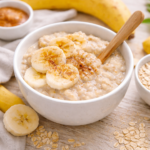 Banane Haferflocken Kinderfrühstück ohne Zucker